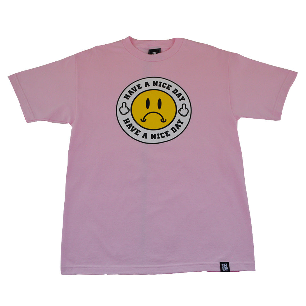Mens True Have A Nice Day T-Shirt Pink - Shop True Clothing