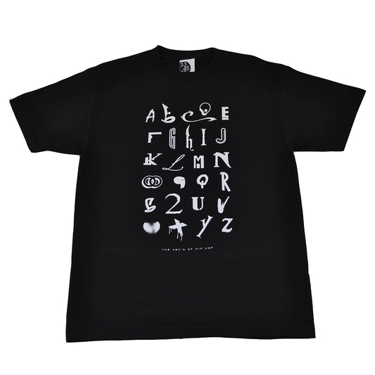 Mens Ongaku Hip Hop Alphabet T-Shirt Black - Shop True Clothing