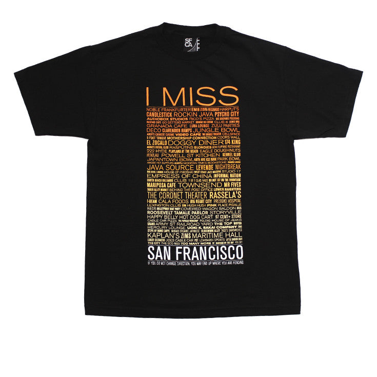 Mens SFCA I Miss The Old SF T-Shirt Black - Shop True Clothing