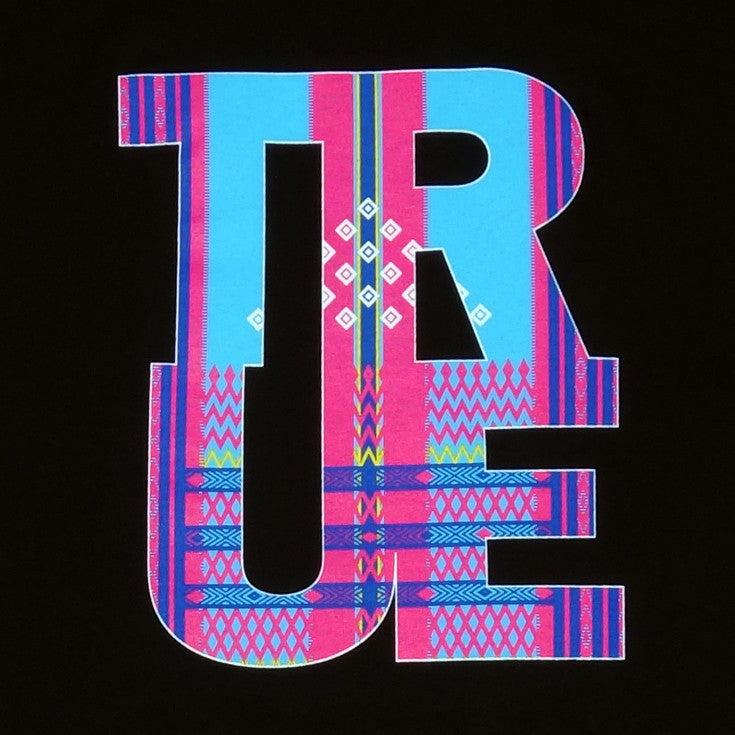 Mens True Ifugao T-Shirt Black/Pink/Teal - Shop True Clothing