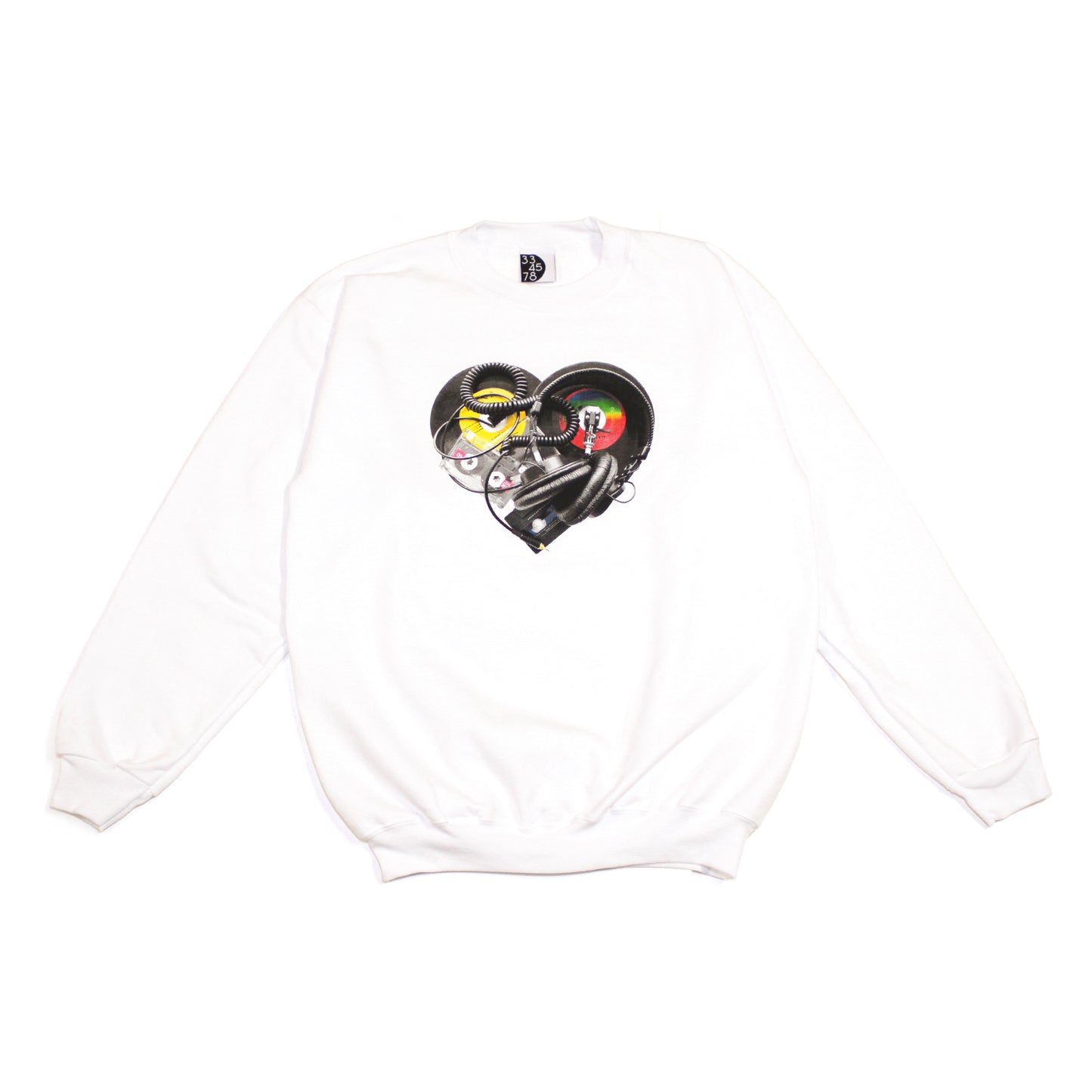 Mens Ongaku In Love Crewneck Sweatshirt White - Shop True Clothing