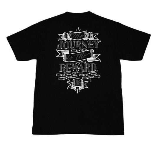 True x George Anzaldo Mens Journey T-Shirt Black - Shop True Clothing