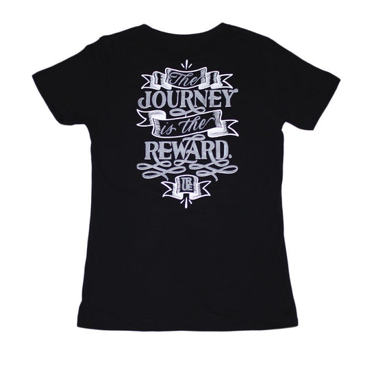 True x George Anzaldo Womens Journey T-Shirt Black - Shop True Clothing