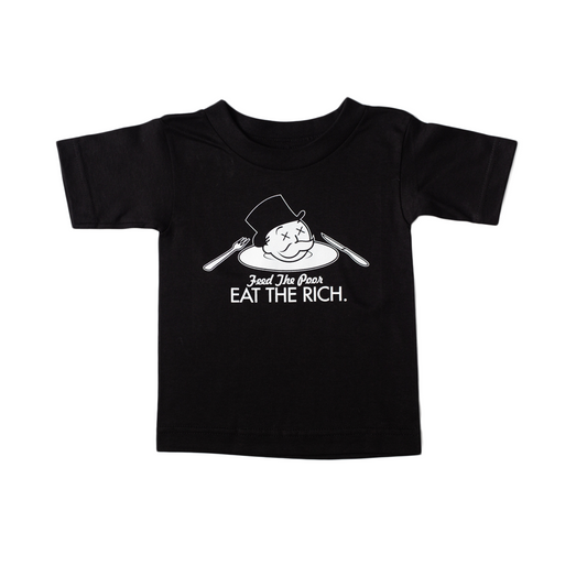Kids True Eat The Rich T-Shirt Black