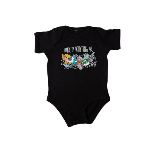 Kids True x F-word Wild Things One Piece Black