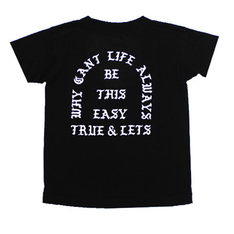 True x Let's Stay Cool Kids T-Shirt Black - Shop True Clothing