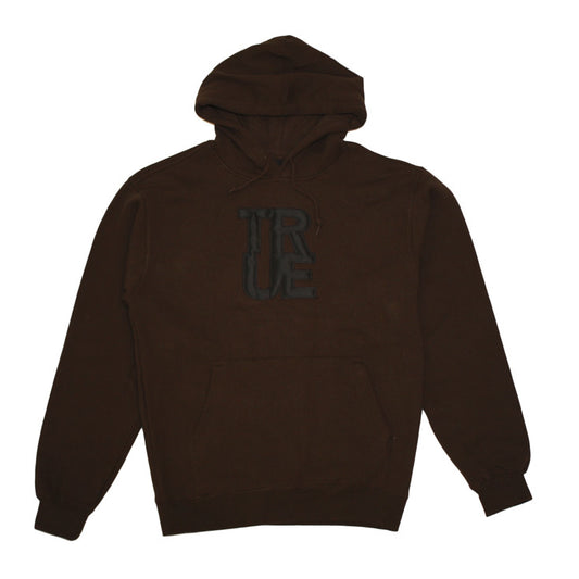 Mens True Logo Hoodie Brown / Black - Shop True Clothing
