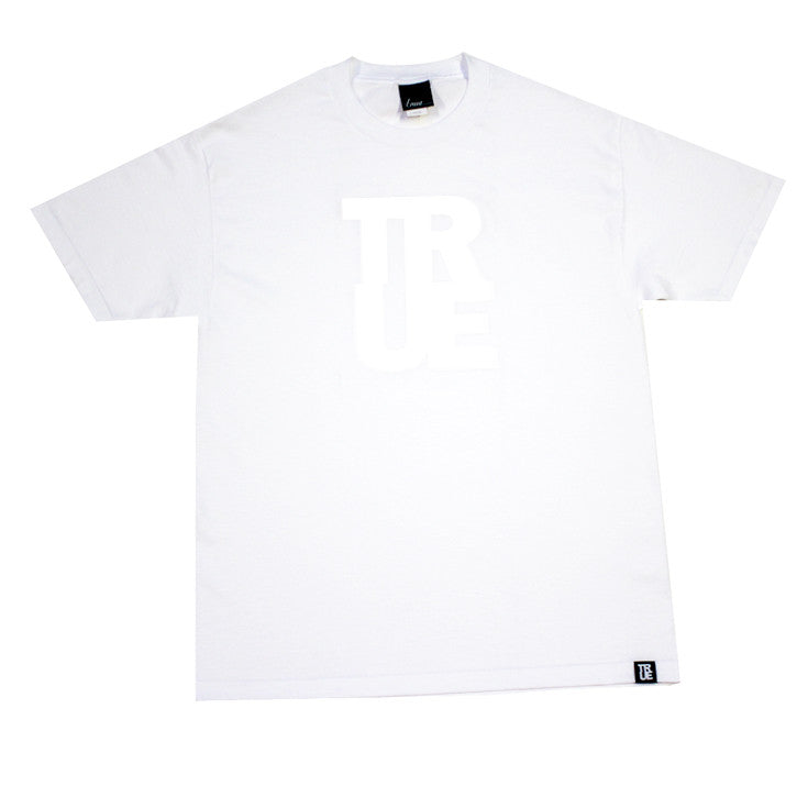Mens True Logo White / White - Shop True Clothing