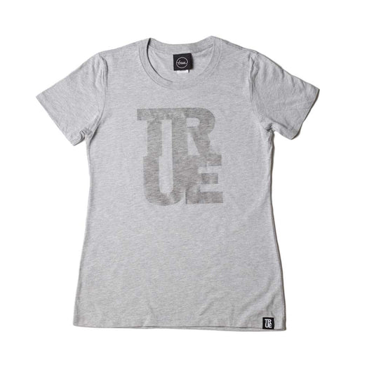 True Womens Logo T-Shirt Grey/Clear