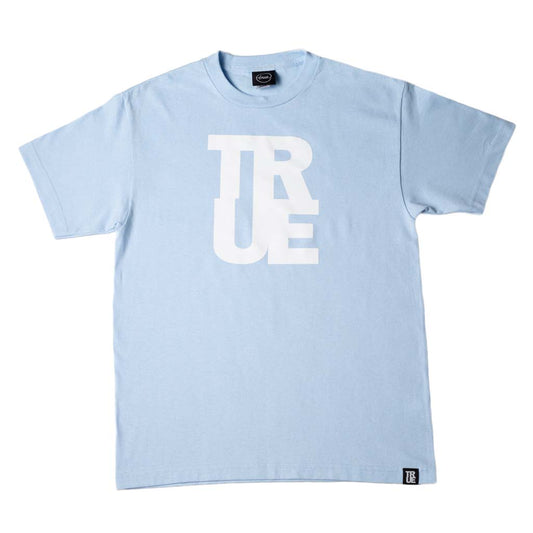 Mens True Logo T-Shirt Light Blue/White