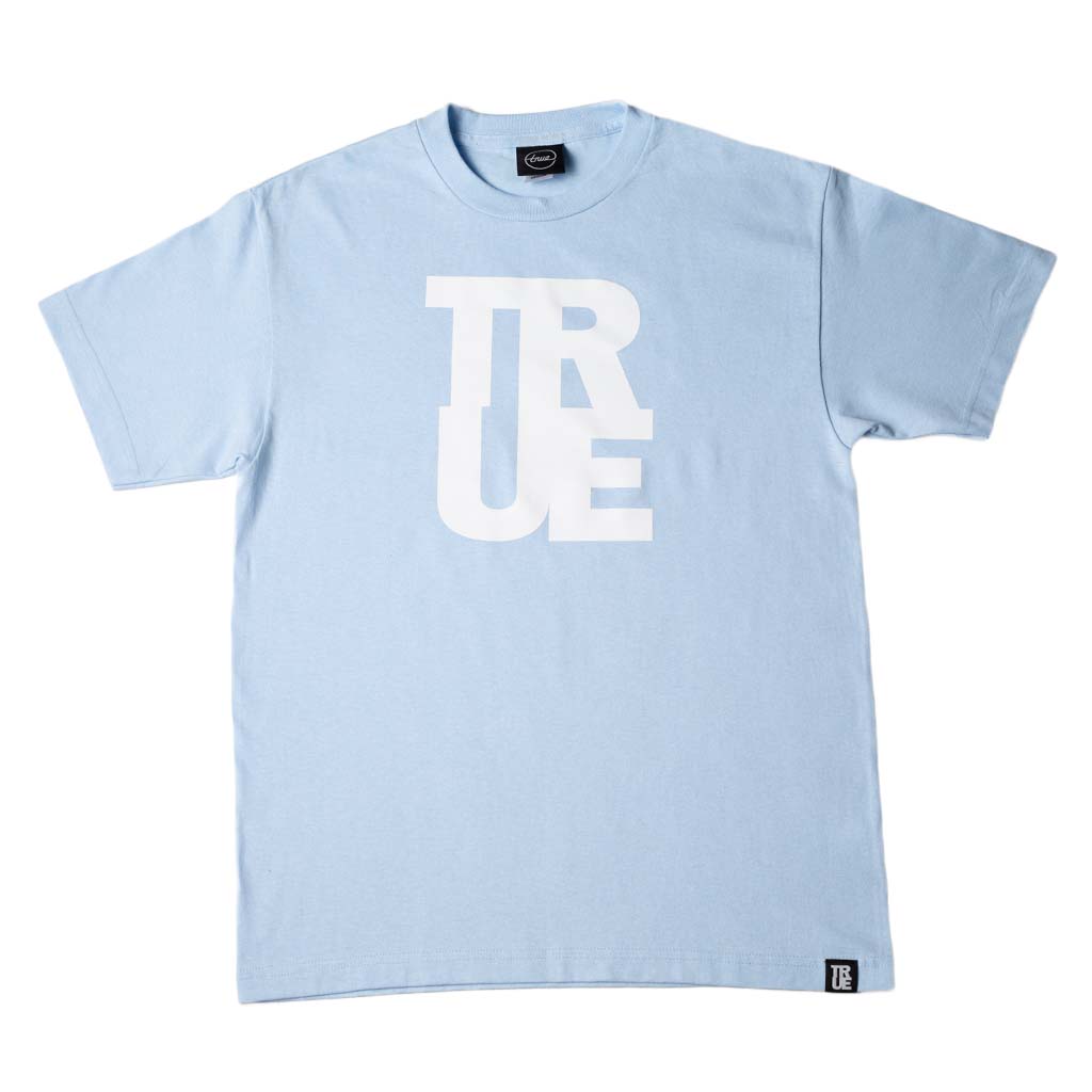 Men's True Logo T-Shirt Light Blue/White