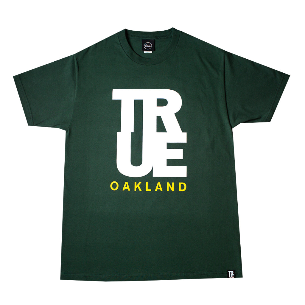 Men's True Logo Oakland T-Shirt Green