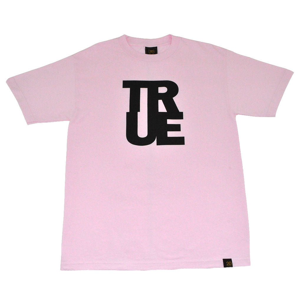 Mens True Logo T-Shirt Pink - Shop True Clothing