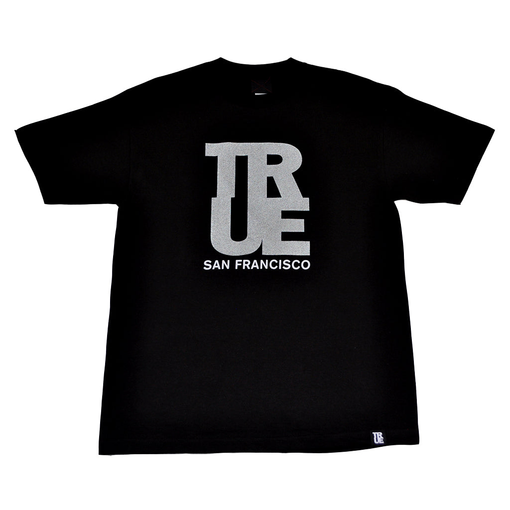 Mens True Logo SF T-Shirt Black/3M - Shop True Clothing