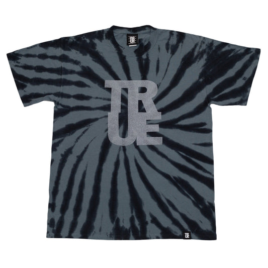 True Mens Logo Tie-Dye T-Shirt Black/3M