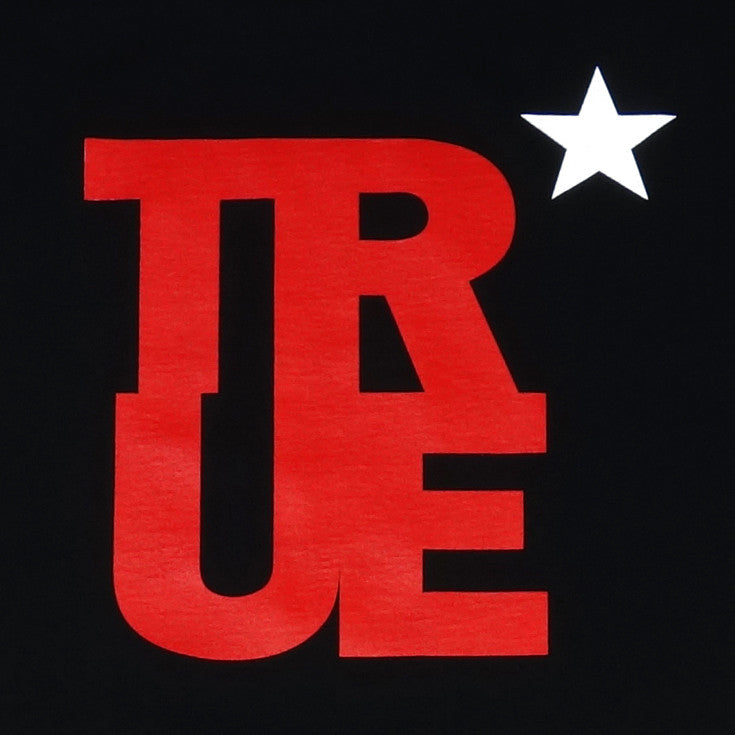 Mens True Logo Star T-Shirt Black/Red - Shop True Clothing