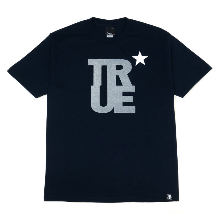 Mens True Logo Star T-Shirt Navy/3M - Shop True Clothing