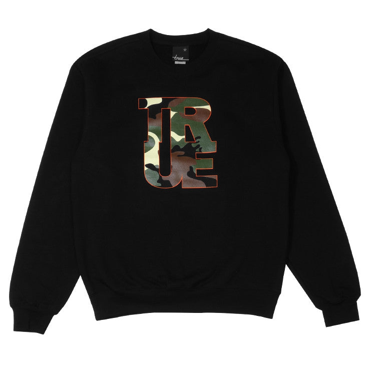 Mens True Logo Camo Crewneck Sweatshirt - Shop True Clothing