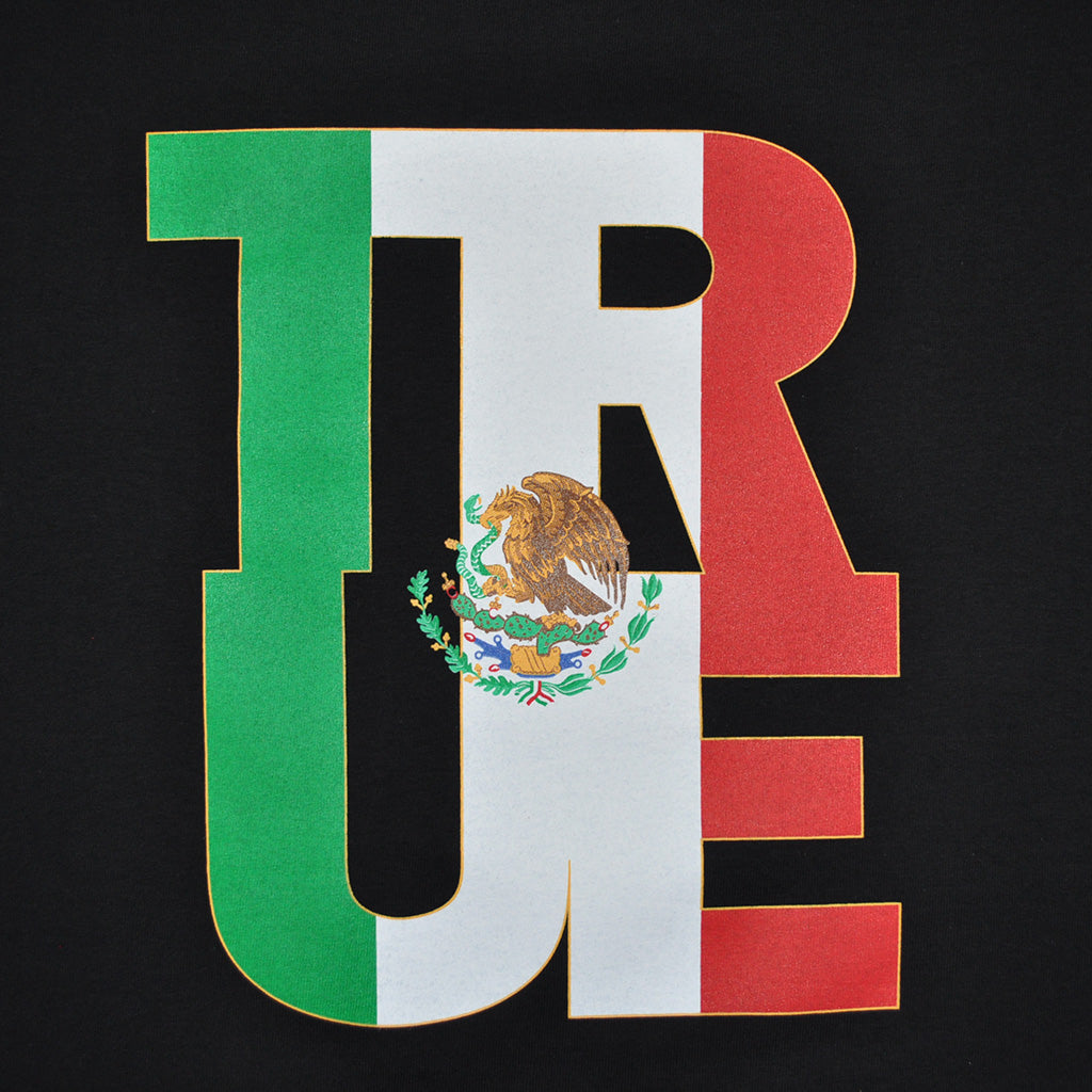 True Womens Logo Fill Mexico T-Shirt Black. - Shop True Clothing