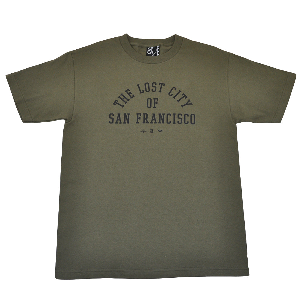 Mens SFCA Lost City T-Shirt Olive - Shop True Clothing