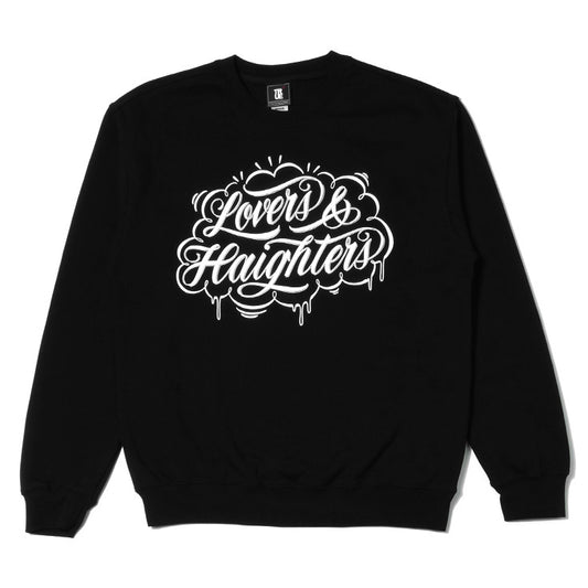 Mens True Love & Haight Crewneck Sweatshirt Black - Shop True Clothing