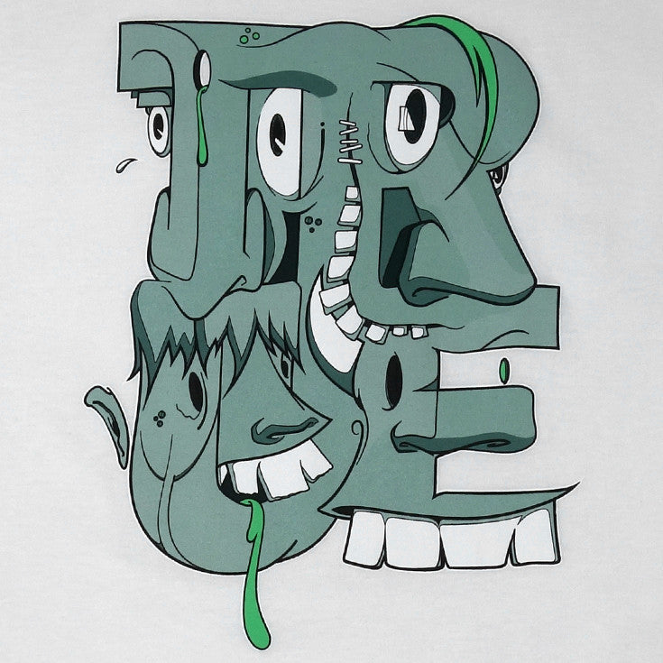 Mens True Monster T-Shirt White - Shop True Clothing