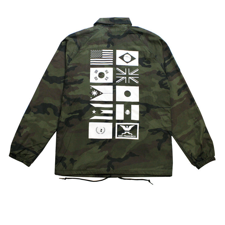 True Mens Nations Coaches Jacket Camo - Shop True Clothing