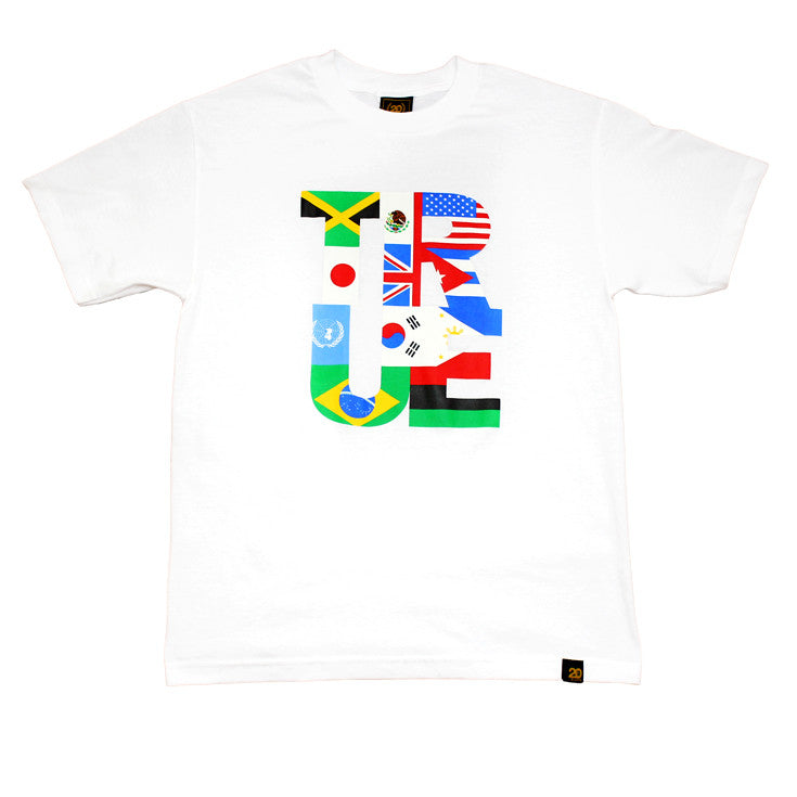 True Mens Nations T-Shirt White - Shop True Clothing