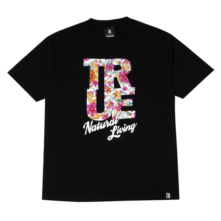Mens True Natural Living T-Shirt Black - Shop True Clothing