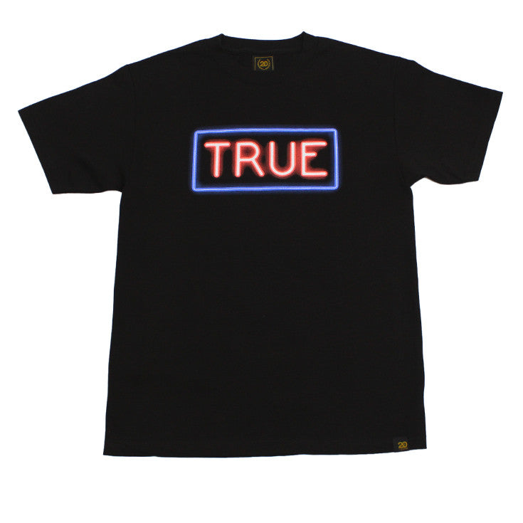 True Mens Neon T-Shirt Black - Shop True Clothing