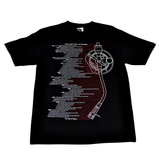 Mens Ongaku Timeline T-Shirt Black - Shop True Clothing