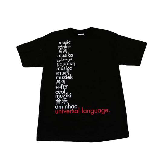Ongaku Universal Language T-Shirt Black - Shop True Clothing
