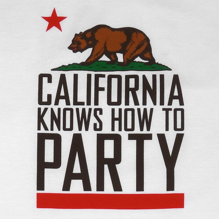 Mens Cali Party T-Shirt White - Shop True Clothing