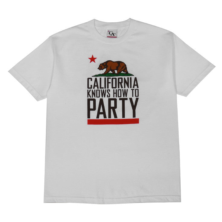 Mens Cali Party T-Shirt White - Shop True Clothing