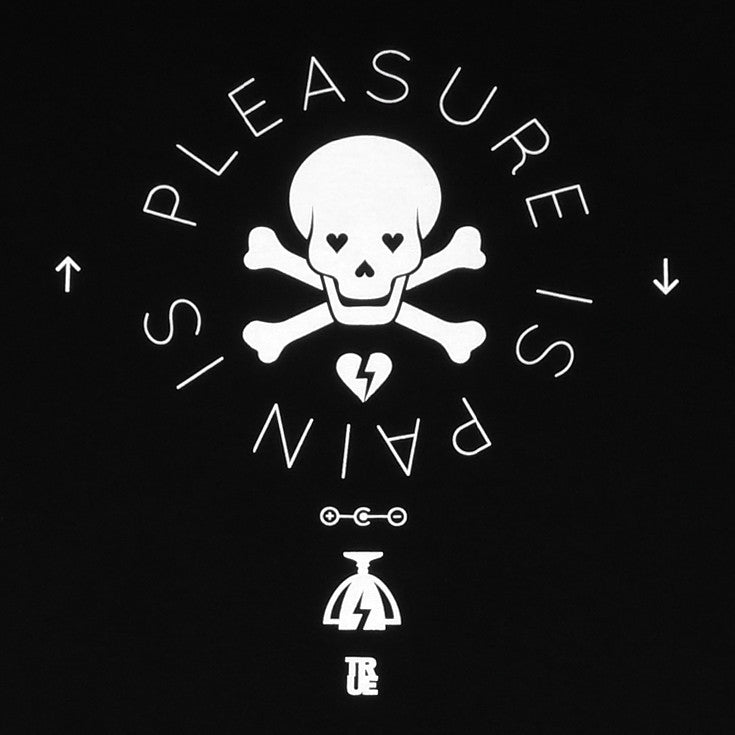 Mens True Pleasure Pain Raglan T-Shirt Black - Shop True Clothing