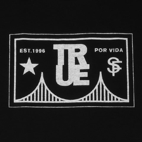 Mens True Por Vida T-Shirt Black - Shop True Clothing