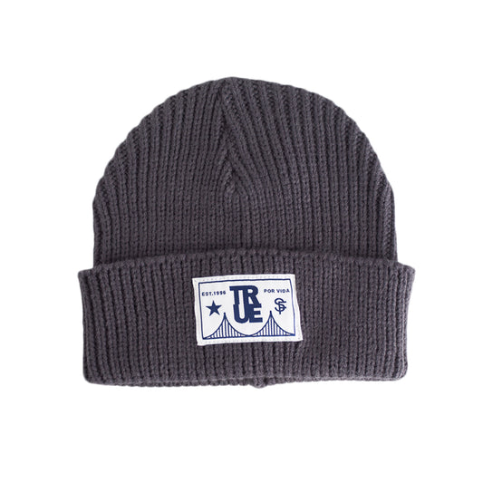 True Por Vida Waffle Beanie Charcoal