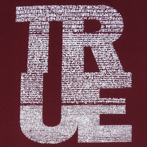 Mens True Rosetta T-Shirt Burgundy - Shop True Clothing