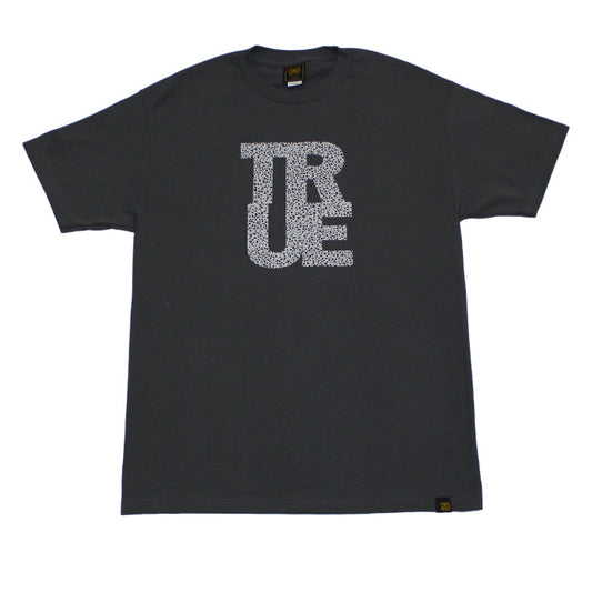 Mens True Logo Safari T-Shirt Charcoal - Shop True Clothing