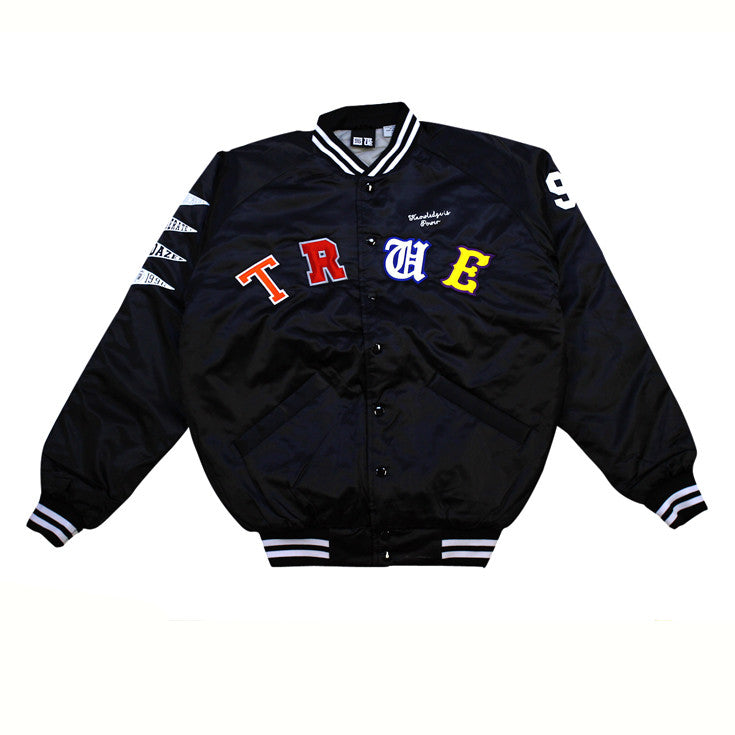 True Mens School Daze Varsity Jacket Black/Multi - Shop True Clothing
