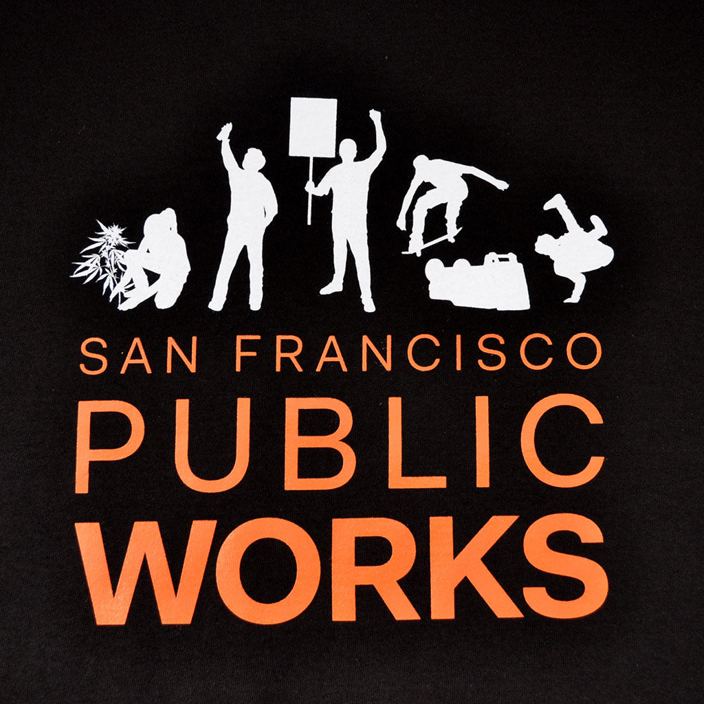 Mens SFCA Public Works T-Shirt Black - Shop True Clothing