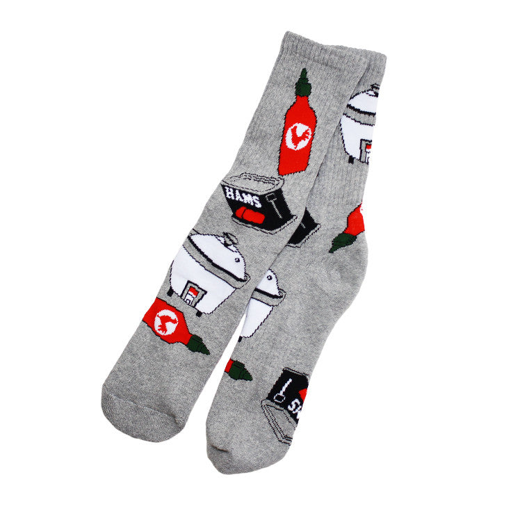 Spam Socks Grey - Shop True Clothing