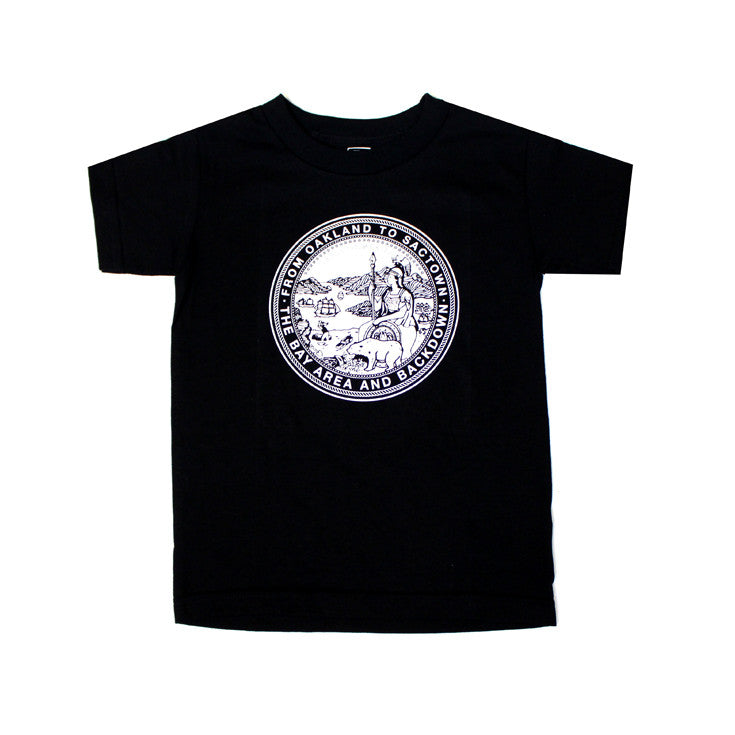 Kids True State Seal T-Shirt Black - Shop True Clothing