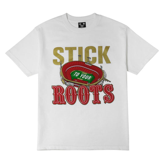 Mens Thrill Of Victory Stick T-Shirt White - Shop True Clothing