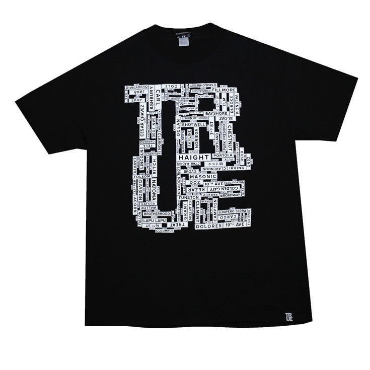 True Ropa Men's True Street Signs T-Shirt Black – Shop True Clothing