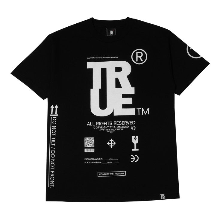 Mens True This Side Up T-Shirt Black - Shop True Clothing