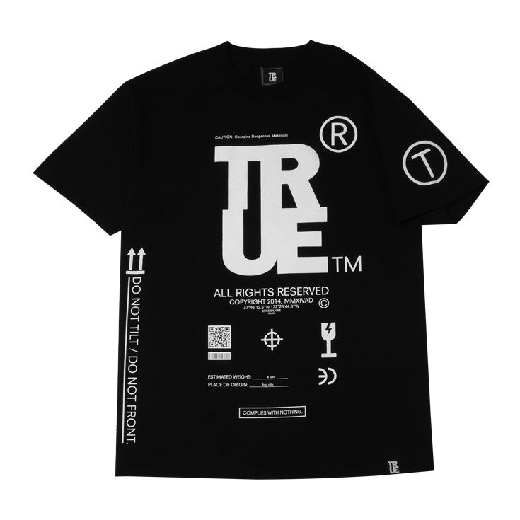 Mens True This Side Up T-Shirt Black - Shop True Clothing