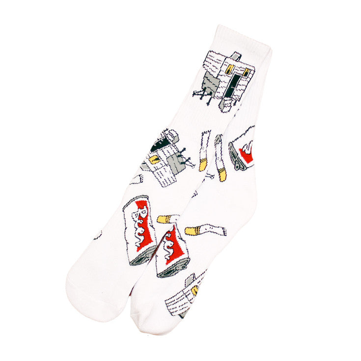 Trailer Socks White - Shop True Clothing