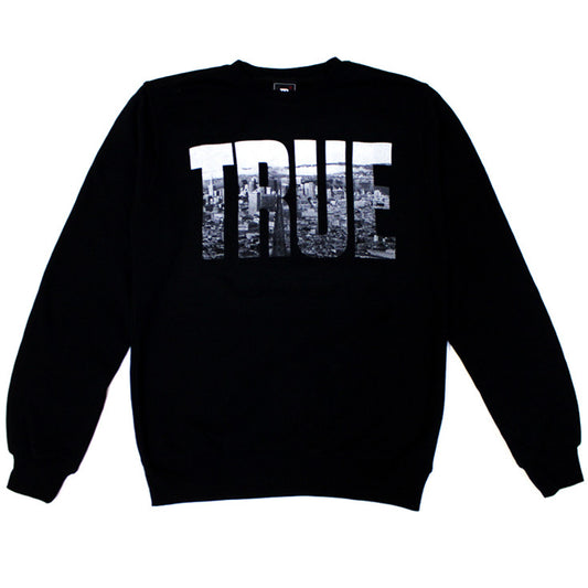 True TRSF Men's Crewneck Sweatshirt Black - Shop True Clothing