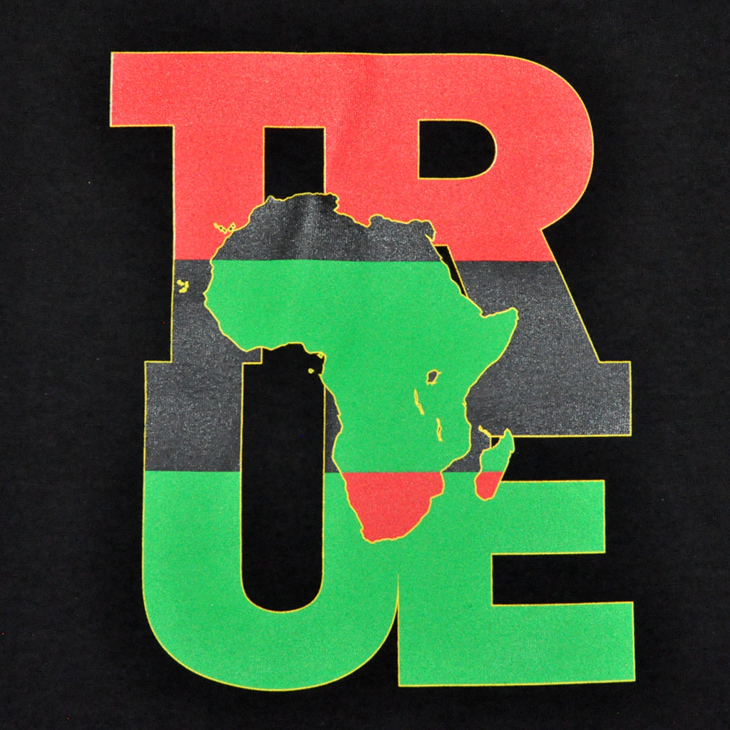 Mens True Logo Africa T-Shirt Black - Shop True Clothing